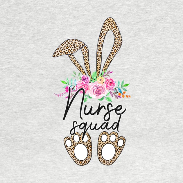 Leopard Print Bunny Nurse Squad Easter 2020 Gifts by Lorelaimorris